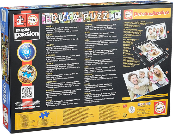 Educa 18583, Bücherladen der Welt 5000 Teile Puzzle für Erwachsene und Kinder ab 14 Jahren