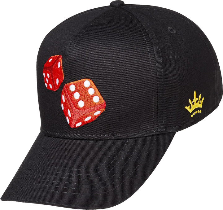 Cadency® Baseball Cap Las Vegas Craps, Damen und Herren, Schwarz, Unisex, Grössenverstellbar