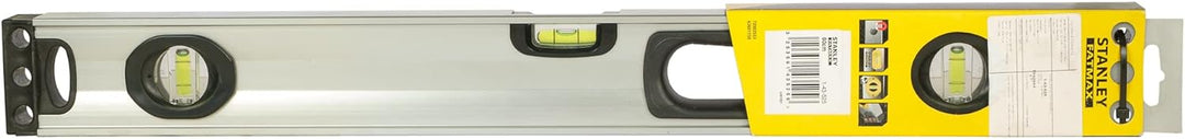 Stanley FatMax Wasserwaage II (60 cm, magnetisch, 1 horizontale/2 vertikale Libellen, Hohlprofil Alu