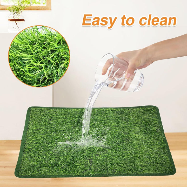 Yumech 2Pcs Künstliche Haustier Pee Gras Matte Reusable Hunde Töpfchen Fach Ausbildung Matte Pet Ras