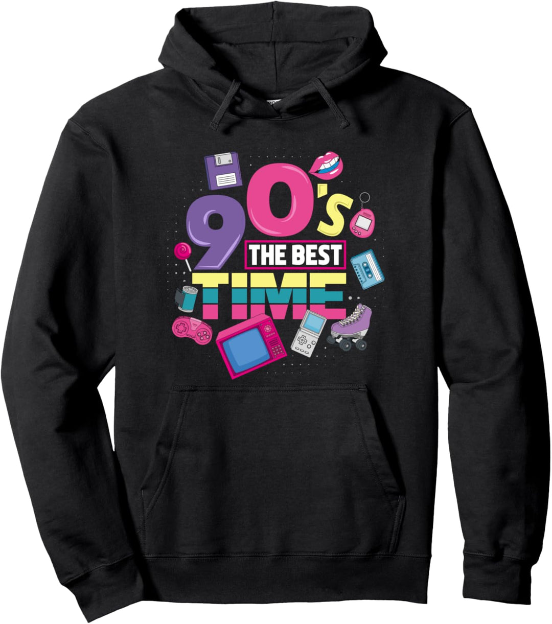 90er Jahre Party Mottoparty Outfit Kostüm Vintage Retro Pullover Hoodie