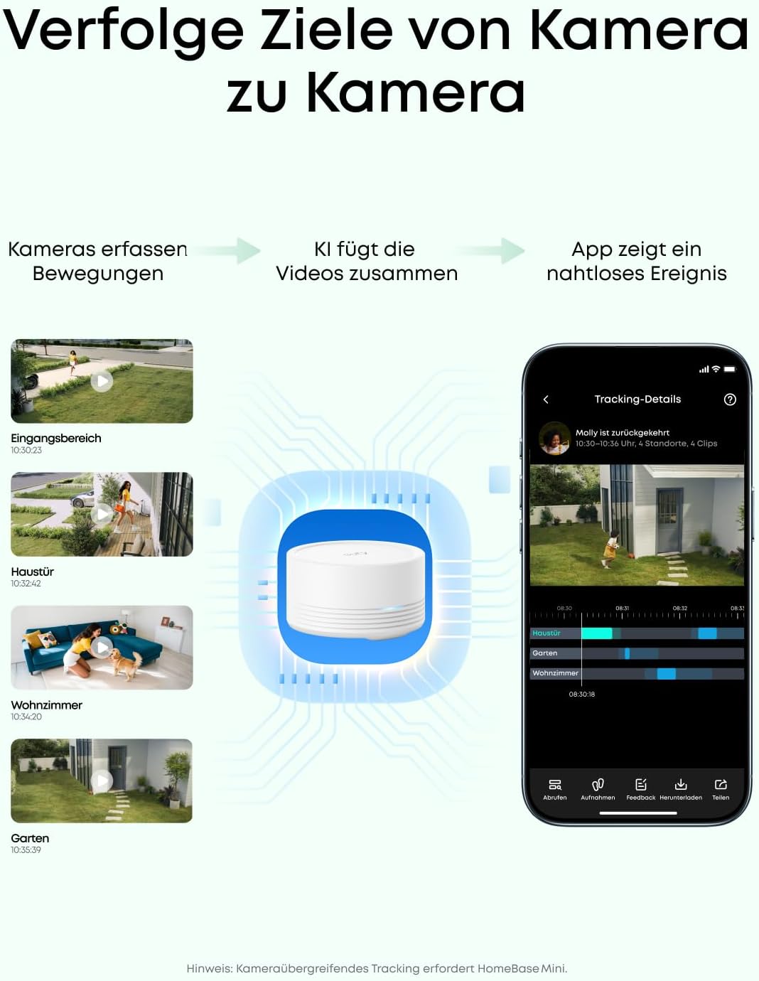 eufy Security eufyCam C35 4-Kamera-Set – Kabellose Überwachungskamera aussen & innen, magnetische Ha