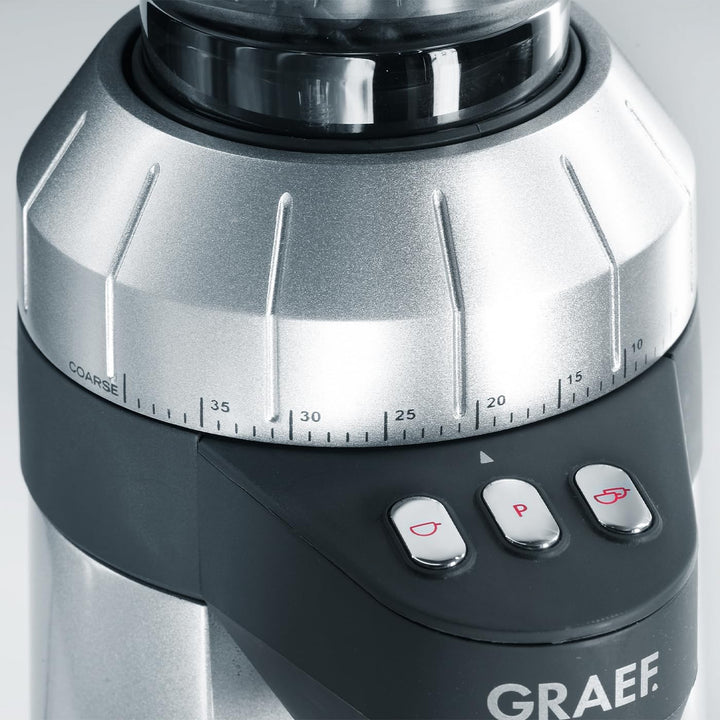 GRAEF Kaffeemühle CM900, Automatische Portionierung auf Knopfdruck frei programmierbar, 40 Mahlgrade