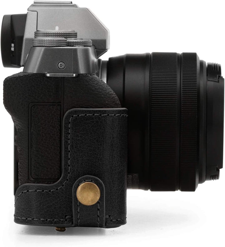 MegaGear MG1883 Ever Ready Kameratasche aus Echtleder, kompatibel mit Fujifilm X-T200 (XC15-45 mm),