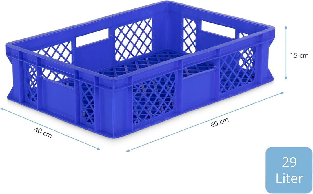 4er SET Bäckerkisten 600x400x150mm, Bäckerkiste, Brotkiste, Brotkörbe, Brötchenkiste, Aufbewahrungsb