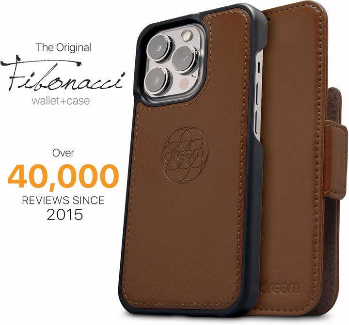 Dreem Fibonacci iPhone 14 Pro Max Brieftaschen-Etui / 2-in-1 stossfestes Etui und abnehmbares Folio