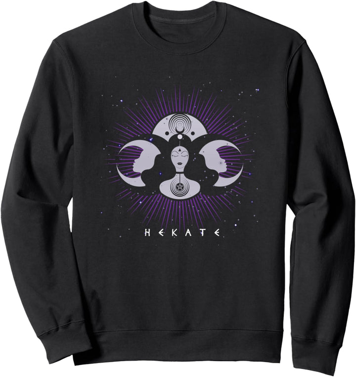 Hekate Alte griechische Hexengöttin Mond Wicca Sweatshirt