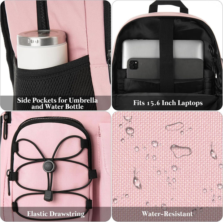 YAMTION Schulrucksack Mädchen Teenager Schulranzen Frauen für Schule Uni,Rucksack Laptop Damen für R