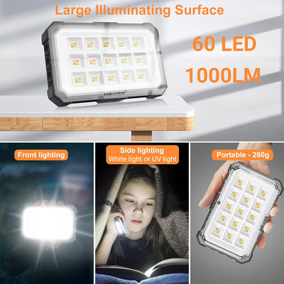 MEIKEE Led Akku Arbeitsleuchte UV Licht LED 2 Stück