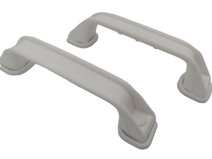 CR-MOESANCO® Set mit 2 Griffen für Anhänger, Wohnwagen oder Boot, Möbelgriffe, Weiss, UV-beständig,