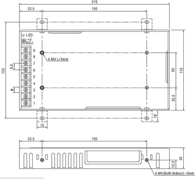 Mean Well RSP-200-12.200.4W 1U Metall Netzteil für Computer 200 WATT, 200 WATT