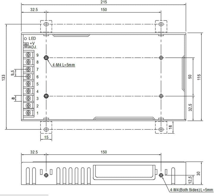 Schaltnetzteil/Netzteil 200W 15V 14,9A ; MeanWell, RSP-200-15, RSP-200-15