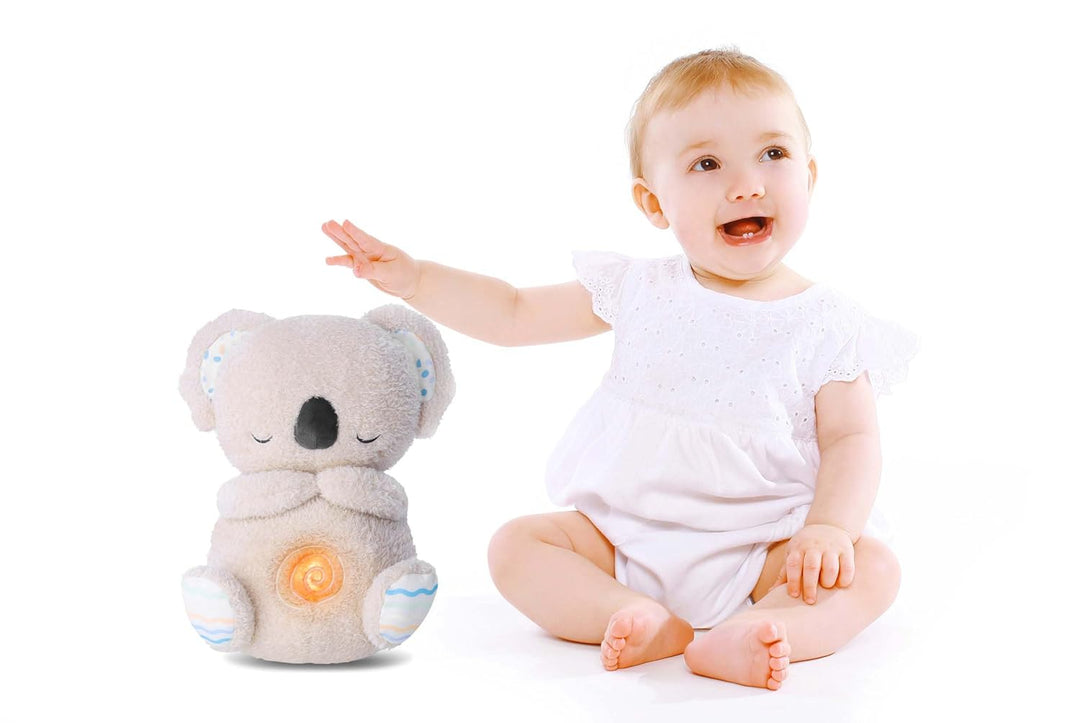 Northpoint Schlummer Koala Kuscheltier für Neugeborene Nachtlicht Musik Herzschlagtöne waschbar geei