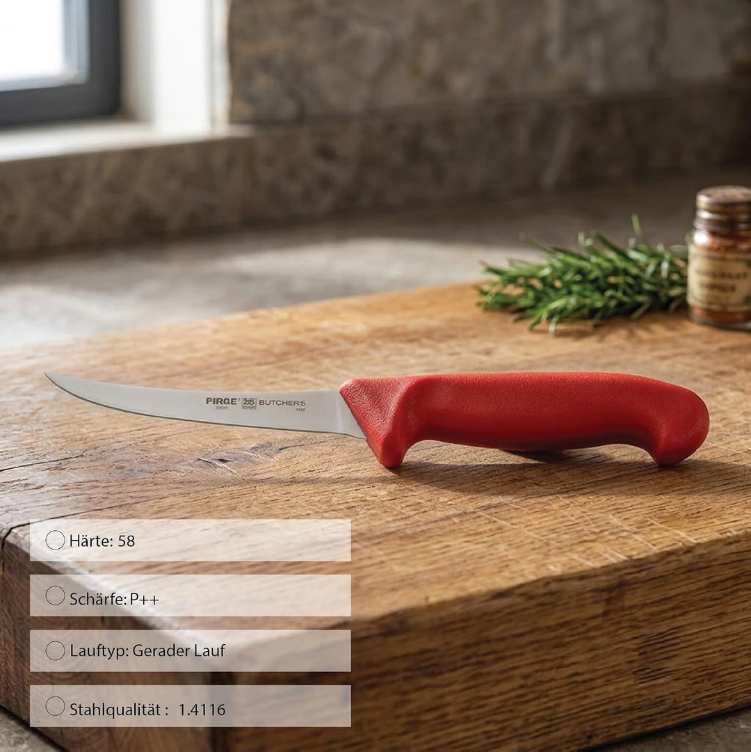 Pirge Butcher's Made in Germany Profi Ausbeinmesser 15 cm - Metzgermesser - Fleischermesser - Stechm