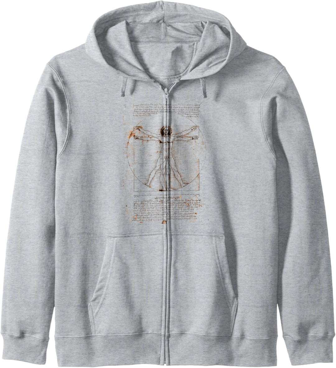 Leonardo da Vinci Der vitruvianische Mann Kapuzenjacke