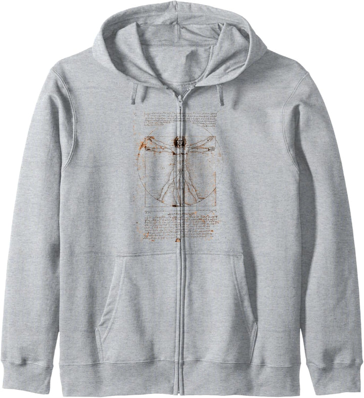 Leonardo da Vinci Der vitruvianische Mann Kapuzenjacke