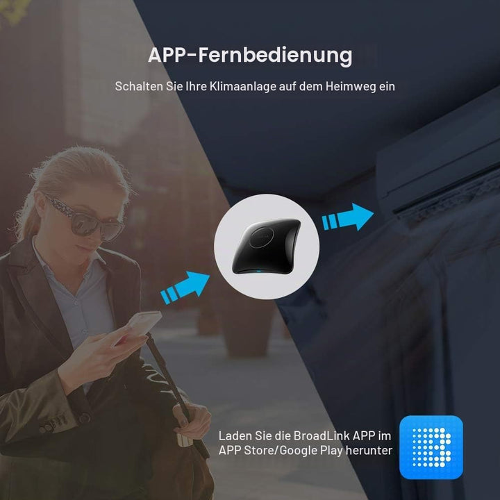 BroadLink RM4 Pro S und Sensorkabelsatz, universeller RF IR-Fernbedienungshub mit USB-Kabel Temperat