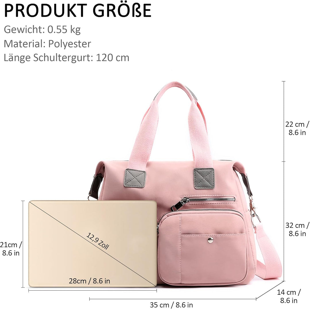 DORRISO Damen Handtasche Umhängetasche Schultertasche Casual Umhängetaschen Gross Kapazität Schulter