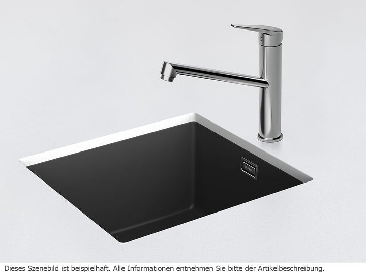 SCHOCK Küchenarmatur METIS Edelstahloptik - Hochdruck Armatur mit Festauslauf und Standard Norm-Ansc