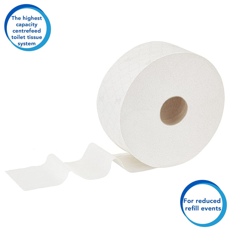 Scott Control Einzelblatt-Toilettenpapier mit Zentralentnahme 8569 – 2-lagiges Toilettenpapier – 6 P