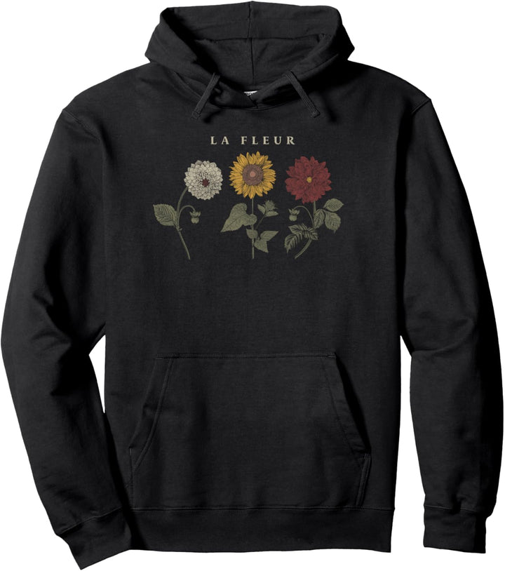 Trendy La Fleur Wildflowers Front & Back Pullover Hoodie