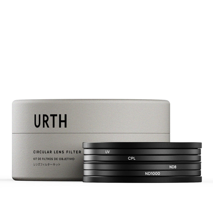 Urth 72 mm UV, Polfilter (CPL), ND8, ND1000 Filter Kit (Plus+) 72 mm Zum Einschrauben, 72 mm Zum Ein