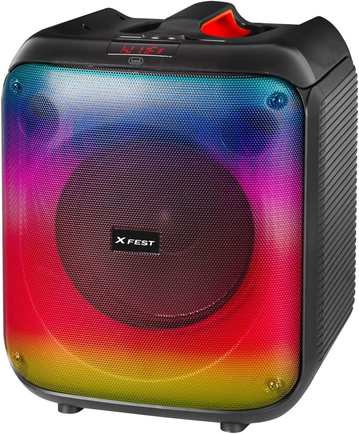 Trevi XFest XF 470 KB, Standlautsprecher, Tragbarer Lautsprecher mit Verstärker 60W, Karaoke-Musikbo