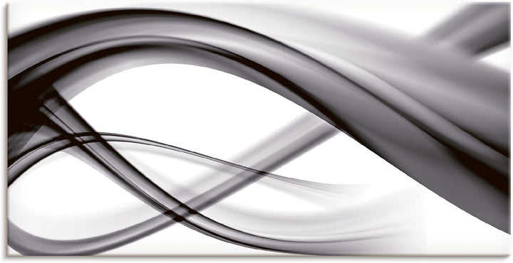 ARTland Leinwandbilder Wandbild Bild auf Leinwand 60x30 cm Abstrakte Bilder Gegenstandslos S7KQ Schw