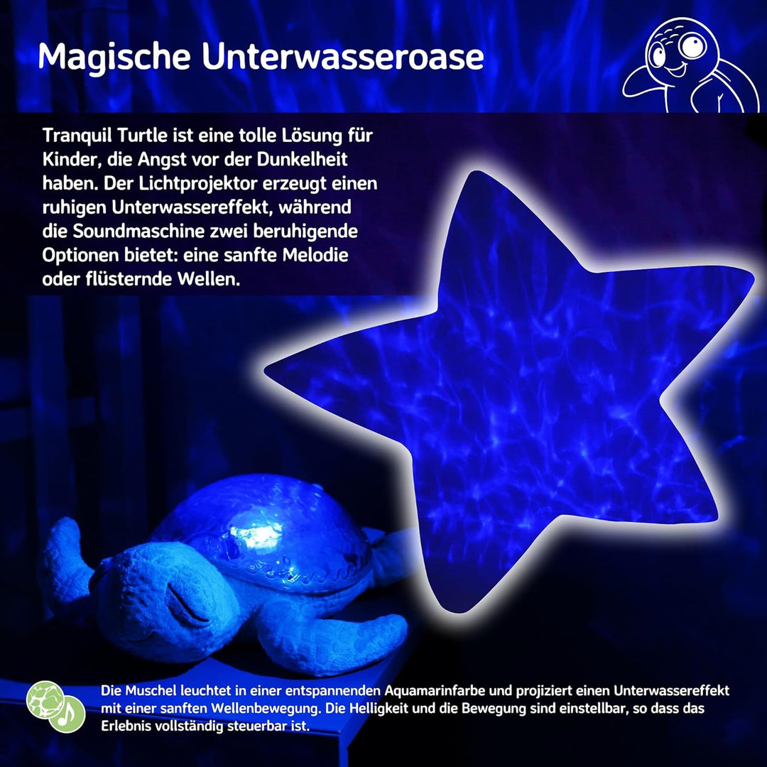 Cloud B 7423 PR Nachtlicht Tranquil Turtle blau