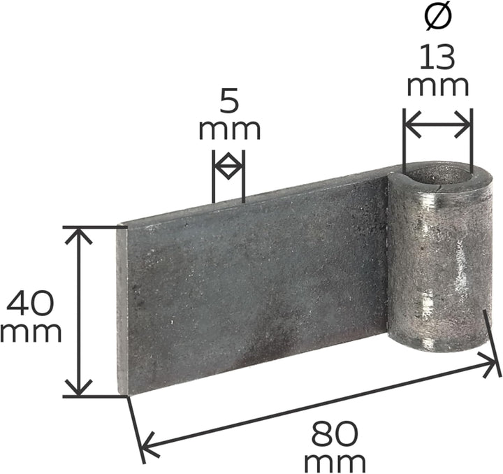 Alberts 859398 Anschweissband | Stahl | Ø13 mm | 10er Set