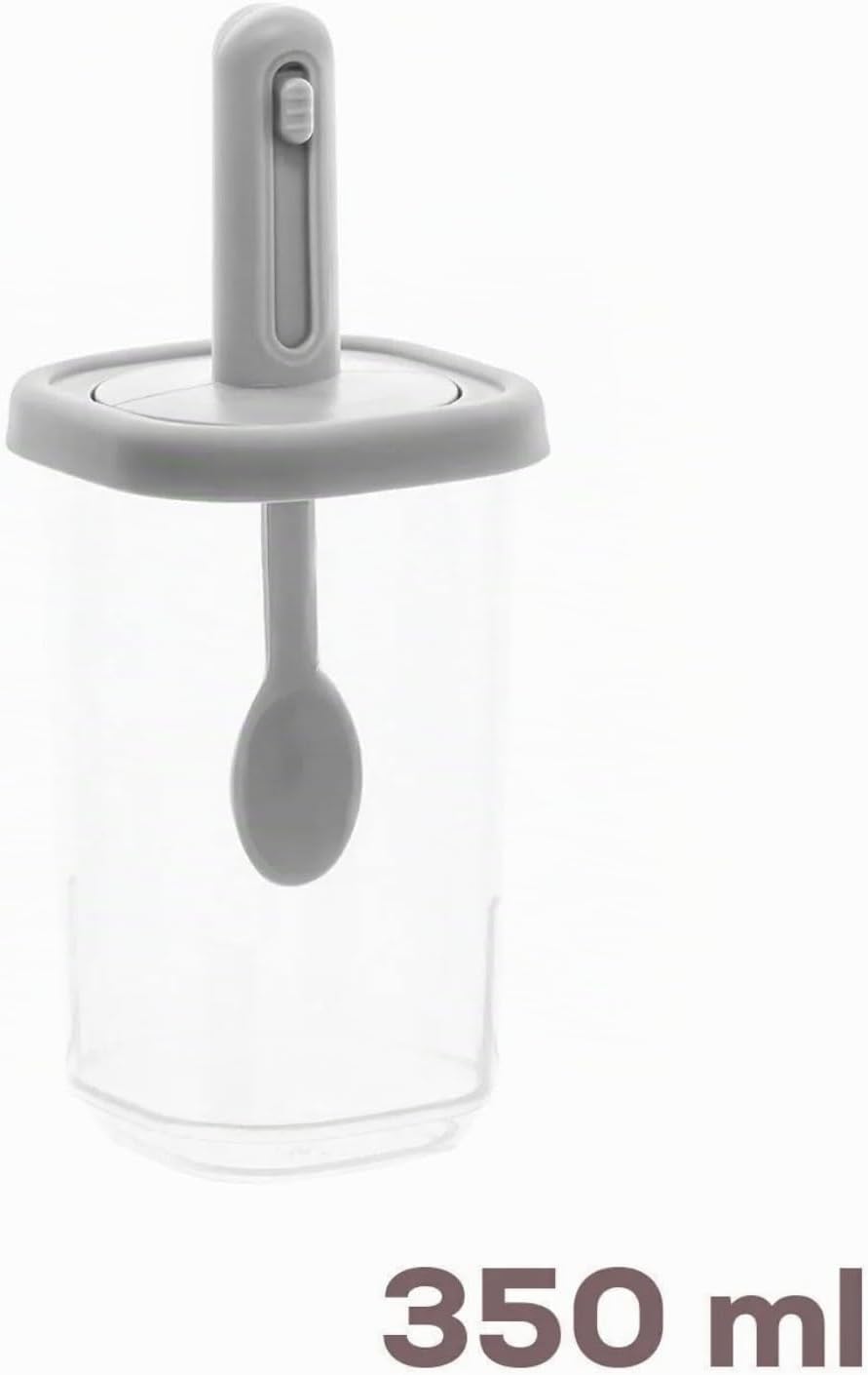 Gewürzbehälter Auswahl, Modernes Design Weiss Silber für Küche (12er Set | 350 ml L), 12er Set | 350