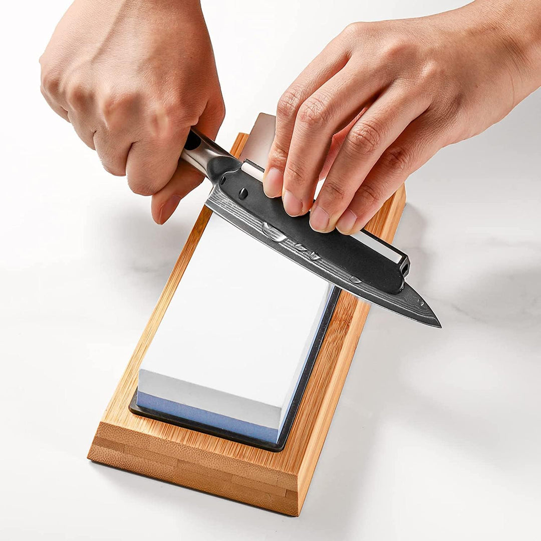 Sunnecko Damast Allzweckmesser Kochmesser 13cm Profi Damast Küchenmesser, 67 Schichten Damastmesser
