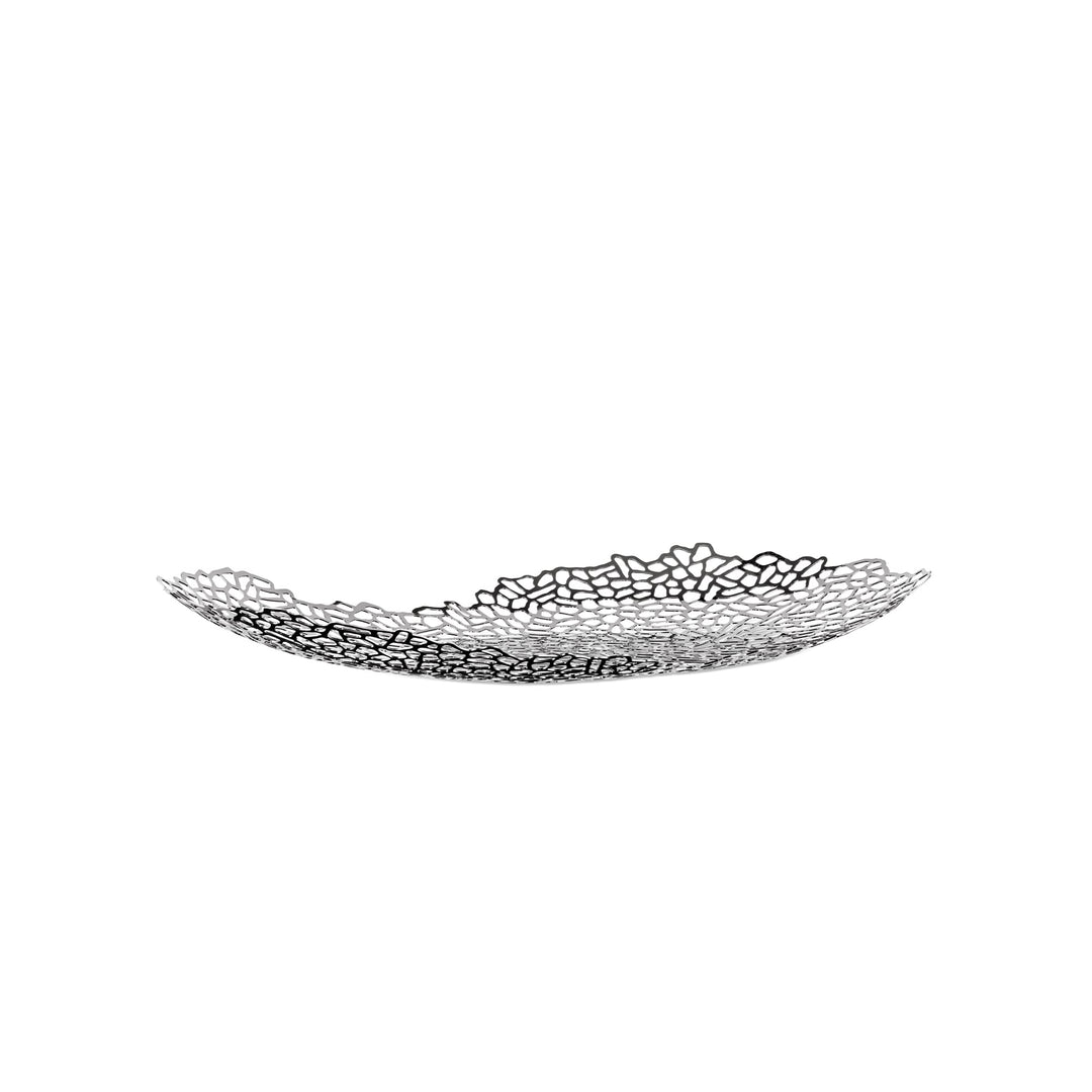 Alessi Opus Tafelaufsatz aus Edelstahl 18/10 glänzend poliert, 11 x 60.5 x 17 cm