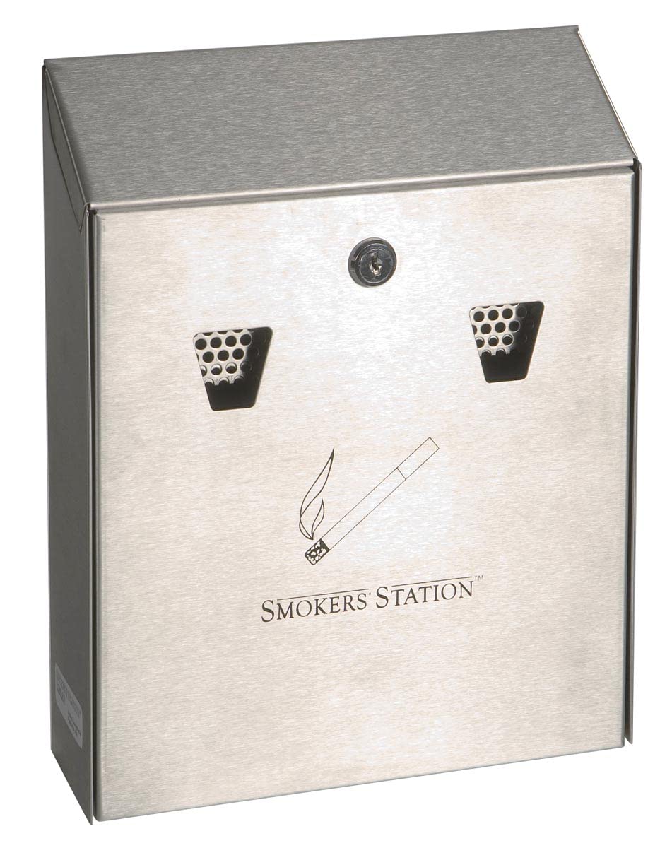 Rubbermaid Commercial Products FGR1012EBK Smokers Station, Schwarz, Schwarz