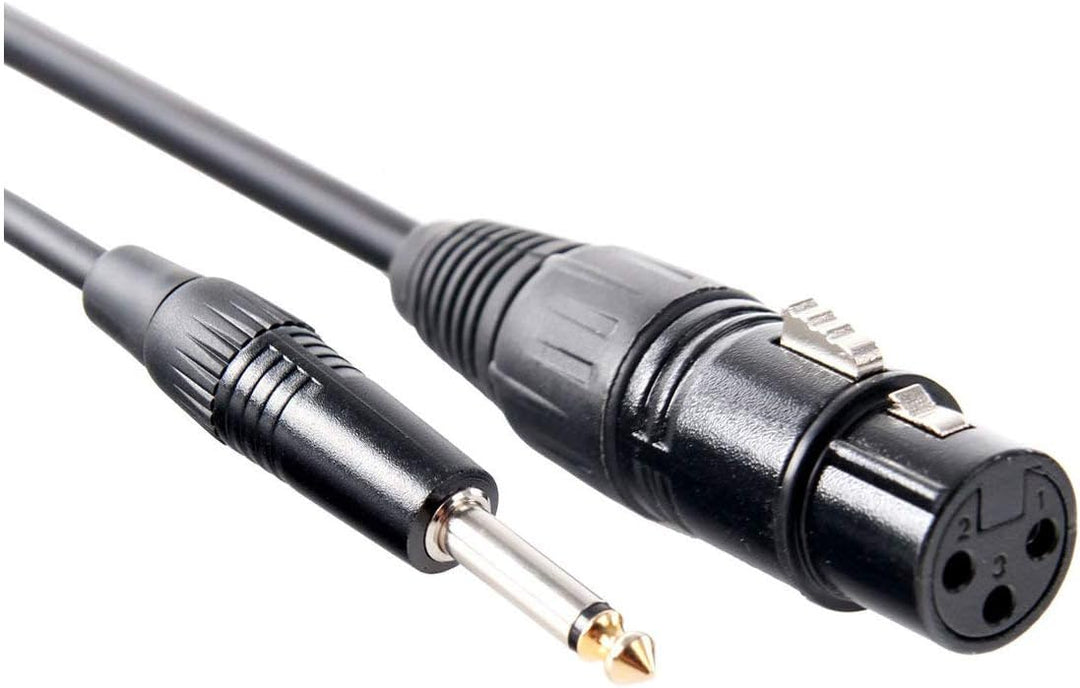Pronomic XFJ-20 XLR zu Klinke Kabel (unsymmetrisches Mikrofonkabel, Länge 20m, säure- und ölfest, Sp