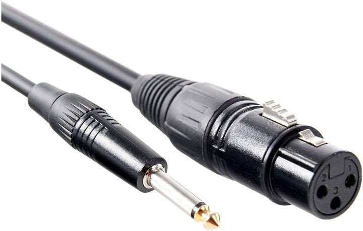 Pronomic XFJ-20 XLR zu Klinke Kabel (unsymmetrisches Mikrofonkabel, Länge 20m, säure- und ölfest, Sp