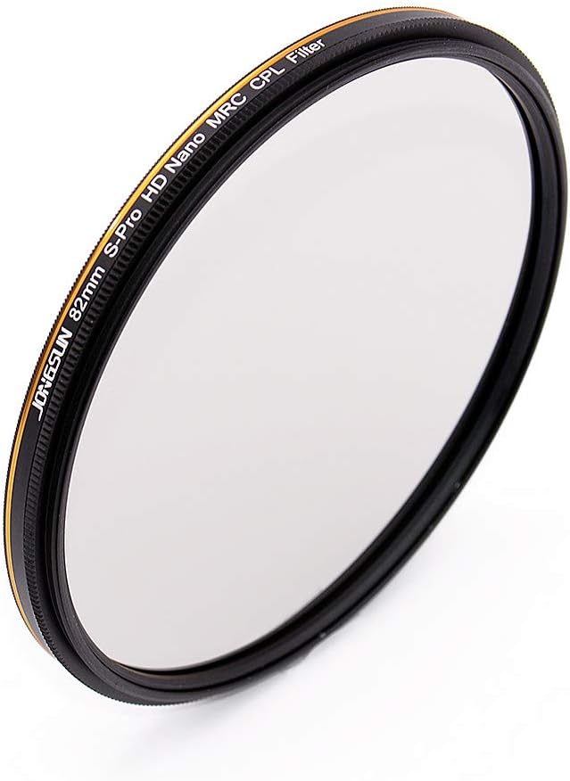 JONGSUN Polfilter 82mm, Zirkularer Polarisationsfilter, S-Pro HD Nano MRC16, 16-Schichten Mehrlagenb