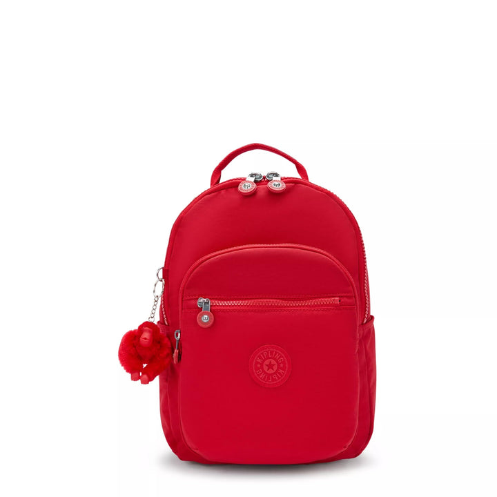 Kipling SEOUL S Kleiner Rucksack mit Laptop-Schutz Rot Rouge, Rot Rouge