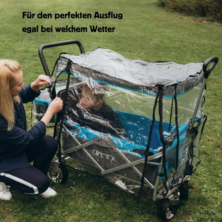 IMLEX Bollerwagen Universal Zubehör Ideal für IM-4268 Bollerwagen (Regenschutz), Regenschutz