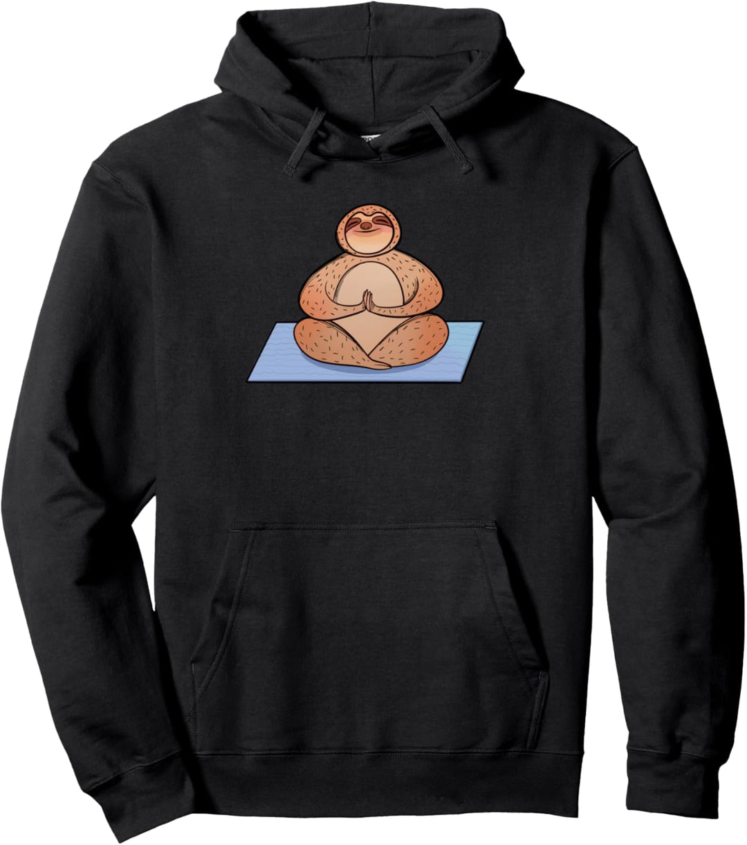 Lustiges Chiller Yoga Faultier - Chill Faultier Pullover Hoodie