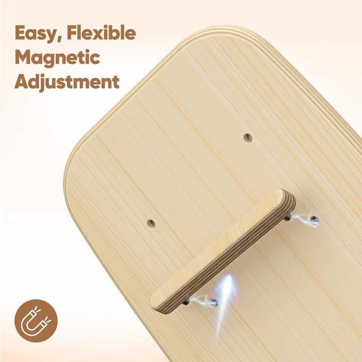 8-in-1 Balance Board Erwachsene,Holz Balance Board Set Mit Korkrolle,Kork Halbkugel und Woodball,Bal
