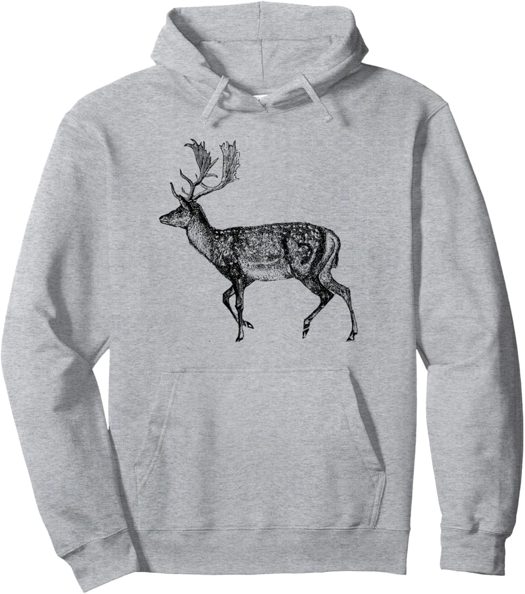 T-Shirt mit Geweih-Hirschmotiv Pullover Hoodie