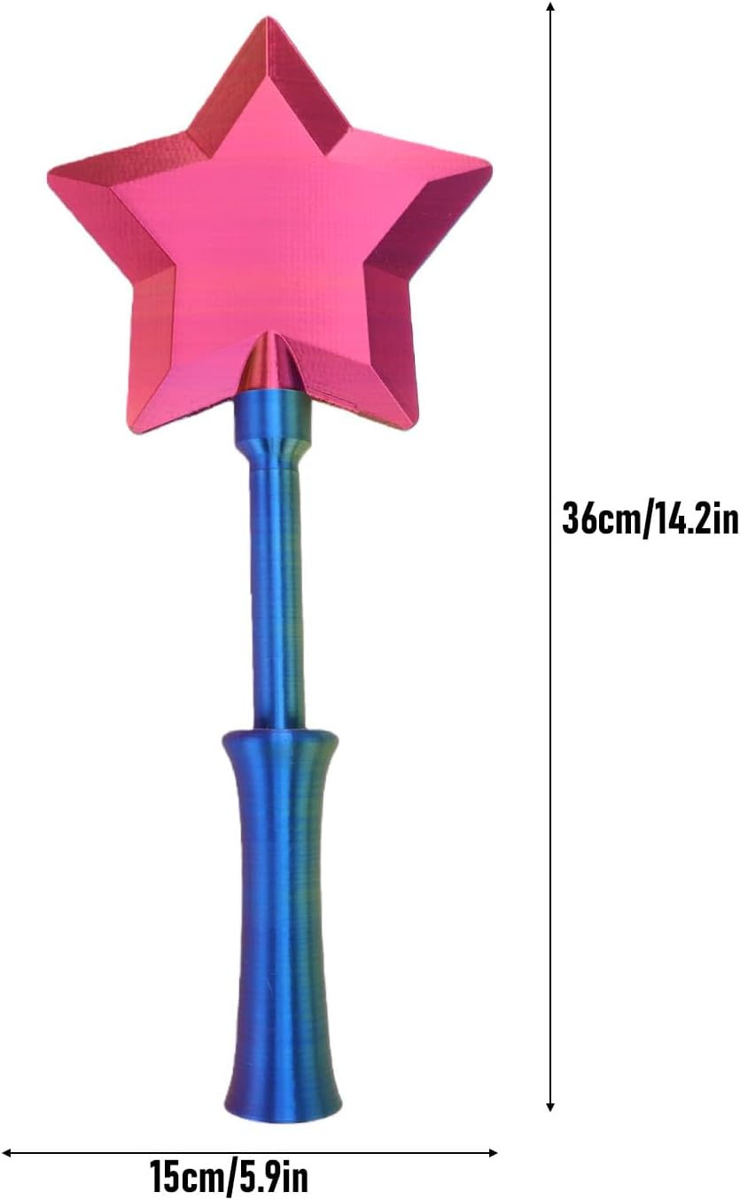 Keenso 3D-Gedruckter Kreditkartenstab PLA Fairy Pay Wand 28 X 15 cm, Ausziehbar auf 36 cm Stern Kont