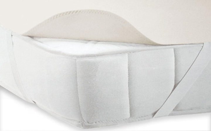 Matratzenschutz aus Molton 100% Baumwolle, Matratzenauflage/Matratzenschoner/Schutzbezug mit 4 Eckgu