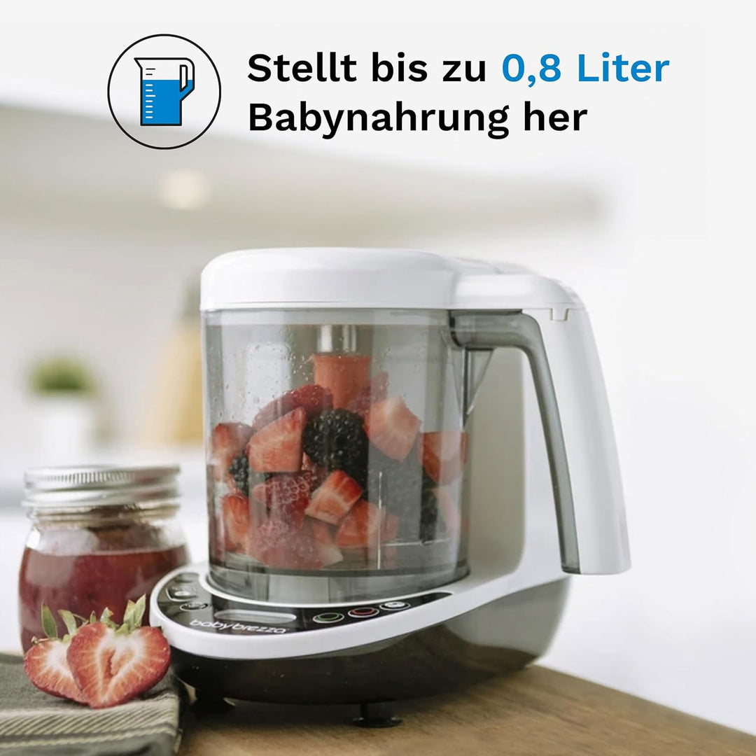 Baby Brezza - Food Maker Deluxe - Baby-Multifunktionsroboter - Dampferhitzen und Mischen von Lebensm