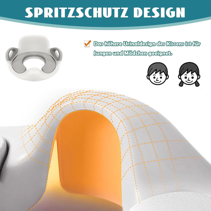 SUBTLETY Toilettensitz Kinder Töpfchen WC Sitz Töpfchentrainer Toilettentrainer mit Griff Spritzschu