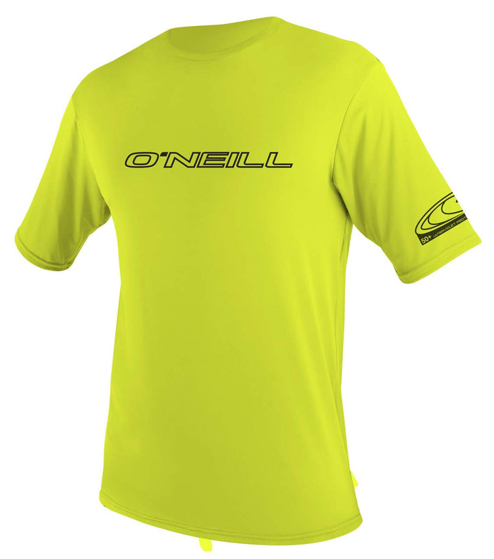 O'Neill Herren Herren Basic Skins UPF 50+ Kurzarm Sun Shirt Rash Guards (1er Pack) S Lime, S Lime
