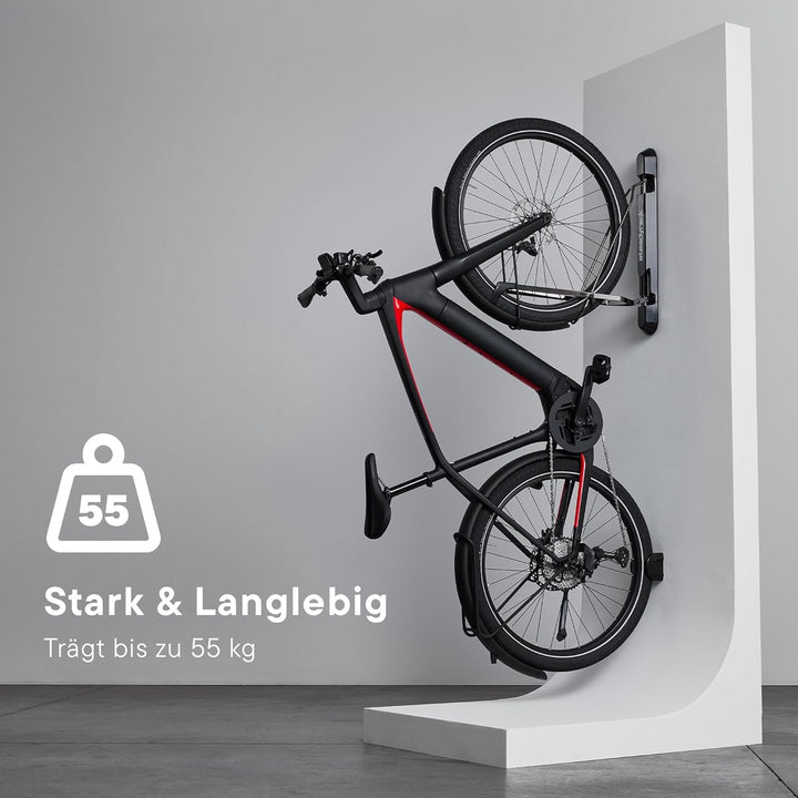 Steadyrack ProFlex Narrow Fahrrad Wandhalterung - Vertikale Fahrradhalterung klappbar für Garage &amp; W