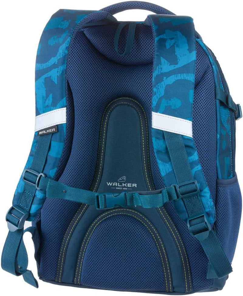 Walker 42040-069 - Schulrucksack Fame 2.0 "Gorilla Funk" mit 2 Fächern, Vorderfach mit Organizer, Se