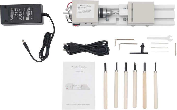7Stufen Metalldrehmaschine,Mini Drehmaschine Drehbank Tischdrehbank Diy Holzbearbeitung Drechselbank